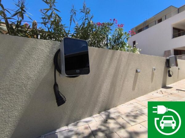 Parking spaces with chargers for electrical vehicles