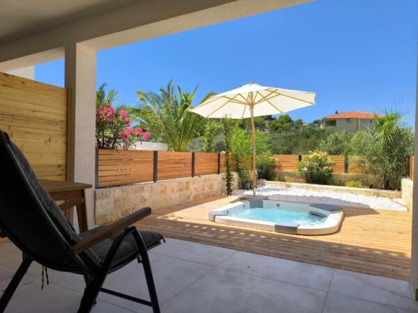 View of the premium studio jacuzzi during daytime