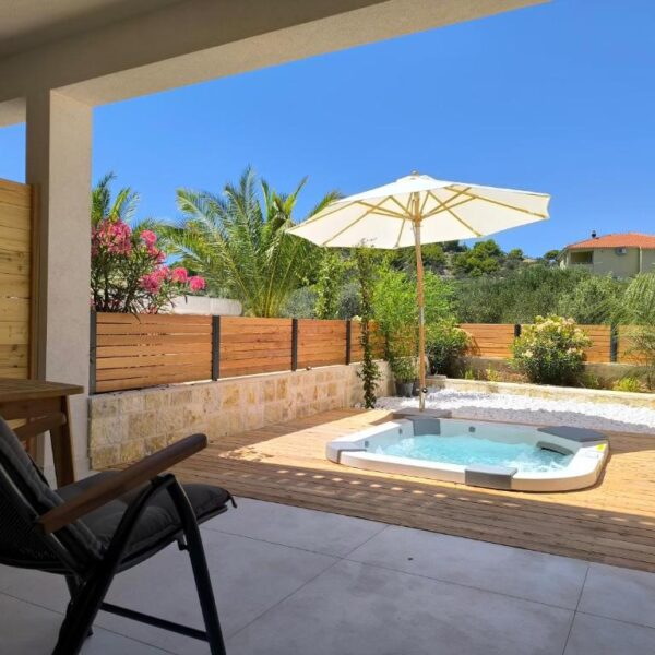 View of the premium studio jacuzzi during daytime