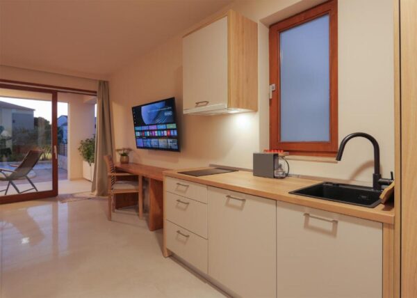 Close up picture of the premium studio kitchen