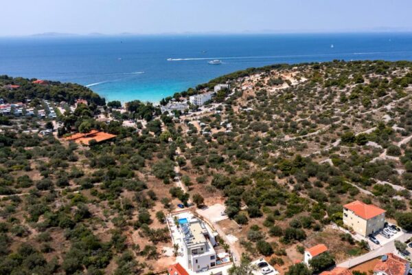 Aerial view of the town of Murter and its surroundings